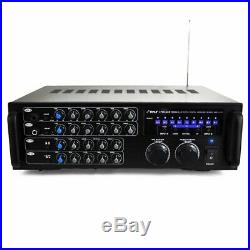 1000 Watt BLUETOOTH STEREO Audio/Video Mixer Karaoke Amplifier WithREMOTE NEW