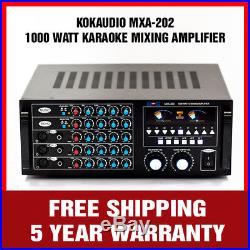 1000 Watt Karaoke DJ MIXER MIXING AMPLIFIER STEREO KOKAudio MXA-202