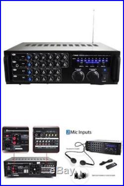 1000 Watt Karaoke Home Powered Mixer Audio Amplifier Bluetooth Wireless Digital