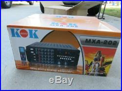 1000 watt karaoke dj mixer mixing amplifier stereo kok audio mxa202