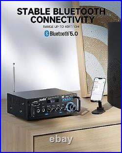 2.0 Channel Stereo Bluetooth 5.0 Karaoke Amplifier, 300W Audio Stereo