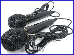 2 Pack Lot Dynamic Microphone Premium Uni-Directional Cardiod Karaoke Vocal Mic