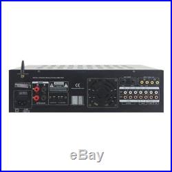 2000 Watt BT Stereo Mixer Karaoke Amplifier, Microphone/RCA Audio/Video Inputs