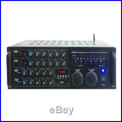 2000 Watt Bt Stereo Mixer Karaoke Amplifier, Microphone/Rca Audio/Video Inputs
