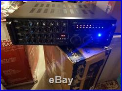 2000W Power Bluetooth Karaoke Mixer Amplifier Amp for Home Office USB/SD Readers