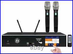 2500W Pro Digital Karaoke Amplifier & Wireless Mics with Touch Screen & Bluetooth