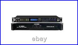 3000W Power Amplifier + Digital Karaoke Processor Mixer Professional Class D