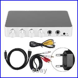 4K Mini HD Karaoke Sound Mixer Dual Mic Input Volume Adjustment For Stage KTV