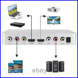 4K Mini HD Karaoke Sound Mixer Dual Mic Input Volume Adjustment For Stage KTV