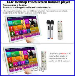 5TB HDD 100K English, Chinese Songs, 15.6Touch Screen Karaoke Player