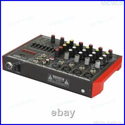 6 Channel Professional Microphone Mixing Console Sound Mixer Bluetooth