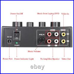 ABGN Hot-N-3 Portable Dual Mic Inputs Audio Sound Mixer for Amplifier & Micropho