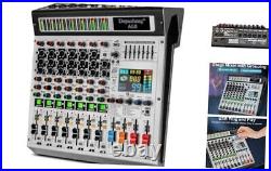 AG8 Professional audio mixer 8 Channel with MP3 Player Source USB