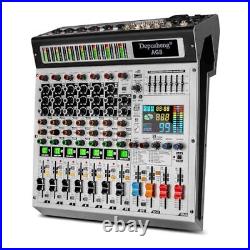 AG8 Professional audio mixer 8 Channel with MP3 Player Source USB