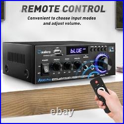 AK45 Pro Home Audio Amplifier Receivers with Bluetooth 5.0-2 Channel 30W Power