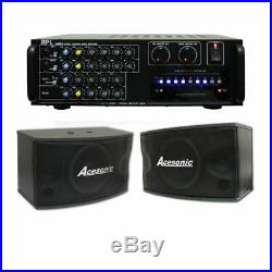 API A-801 600W Karaoke AV Mixing Amplifier + Acesonic SP-450 Speaker Package