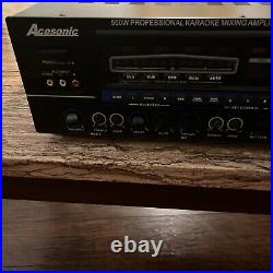 Acesonic 500W Karaoke Mixer Amplifier AM-828 TESTED WORKS