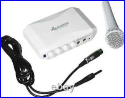 Acesonic KM-201 Karaoke Mixer w Microphone, RCA HDMI IN/OUT, Corded Electric NEW