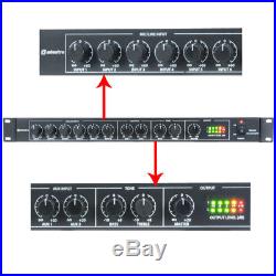 Adastra ML622 6 Channel Microphone or Line PA Mixer + 2x AUX 19 1U Rackmount