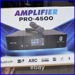 Amplifier-Processor-Microphone 3 IN 1 PRO4500 touch screen bluetooth karaoke