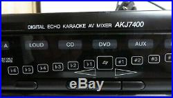 Audio 2000's AKJ7400 Digital Echo Karaoke AV Mixer Tested & Works Fine No Remote
