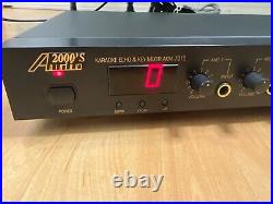 Audio 2000s Karaoke Echo and Key Mixer Microphone Input Console AKM-7015 Tested