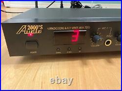 Audio 2000s Karaoke Echo and Key Mixer Microphone Input Console AKM-7015 Tested