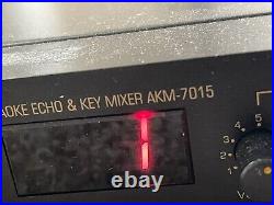Audio 2000s Karaoke Echo and Key Mixer Microphone Input Console AKM-7015 USED