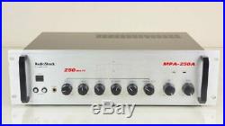 Audio Amplifier 2 Channel 250 Watt (110 volts) Radio Shack MPA 250-A