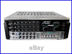 Audio2000'S AKJ7405 Professional Karaoke Mixing Amplifier with Digital Echo &Key