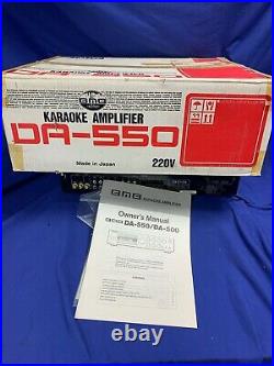 BMB DA-550, Karaoke A/V Amp, by Nikkodo-50WPC-2 Mic-Echo/Delay/Repeat-Old Stock