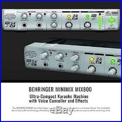 Behringer MINIMIX MIX800 Compact Karaoke Machine with Voice Canceller and Samson