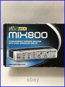 Behringer Mini Mix Mix800 800 Compact Karaoke Machine Voice FX Canceller