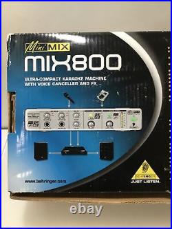 Behringer Mini Mix Mix800 800 Compact Karaoke Machine Voice FX Canceller