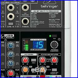 Behringer X1204USB Premium 12-Input 2/2-Bus Mixer, 24-Bit Multi-FX Processor