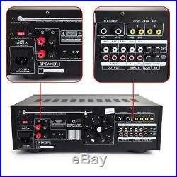 Bluetooth Stereo Mixer Karaoke Amplifier Microphone RCA Audio Video Input 1000 W