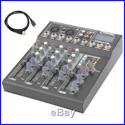 Citronic CM4-LIVE 4 Channel Live + Studio Mixing Desk Mixer + USB + SD + Effects