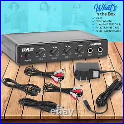 Compact Karaoke Audio Mixer Professional Portable Audio Sound Mixer Mic Receiv