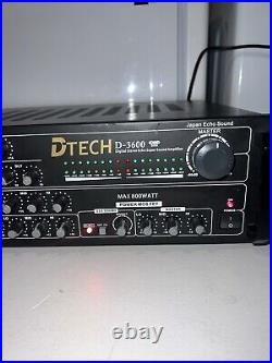 D-Tech D-3600 Digital Stereo Echo Super Sound Amplifier