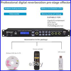 Digital Mixer Reverberator, Karaoke Audio Processor PRE-AMPL, Remote Controller