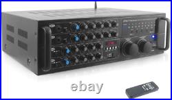 Dual Channel Bluetooth Mixing Amplifier 2000W Rack Mount Karaoke Sound Mixer
