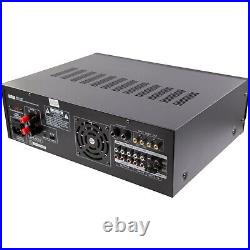 EBK37 Digital Karaoke 700W Amplifier Key Control 2 MICs ECHO Excite Bluetooth UC