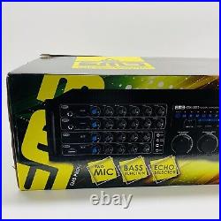 EMB 700W karaoke Mixing Amplifier Key Control 2 MICs ECHO Excite with Bluetooth
