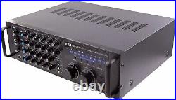 EMB EBK37BK Rack Mountable Karaoke Mixing Amplifier Black
