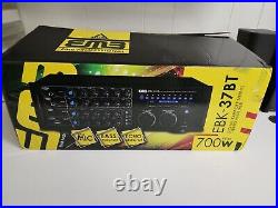 EMB EBK37BT Digital Karaoke 700W Amplifier Key Control 2 MICs ECHO Excite Bw2