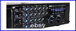 EMB Pro 700-watt Digital Rack Mountable Karaoke Mixer Stereo Amplifier EBK37B