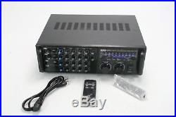 EMB Professional 700-Watt Digital Karaoke Mixer Stereo Amplifier Black EBK37