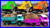 Excavator-Police-Car-Rescue-Truck-Carrying-Sand-With-Punctured-Tire-01-prrr
