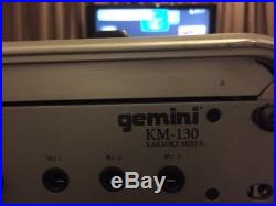 GEMINI KM-130 Karaoke Mixer With Echo 19 1u Rack Mountable