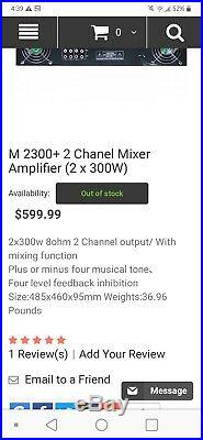 Gehd M2300+ Hight Quality Karaoke Mixer Amp Hiend Amplifier